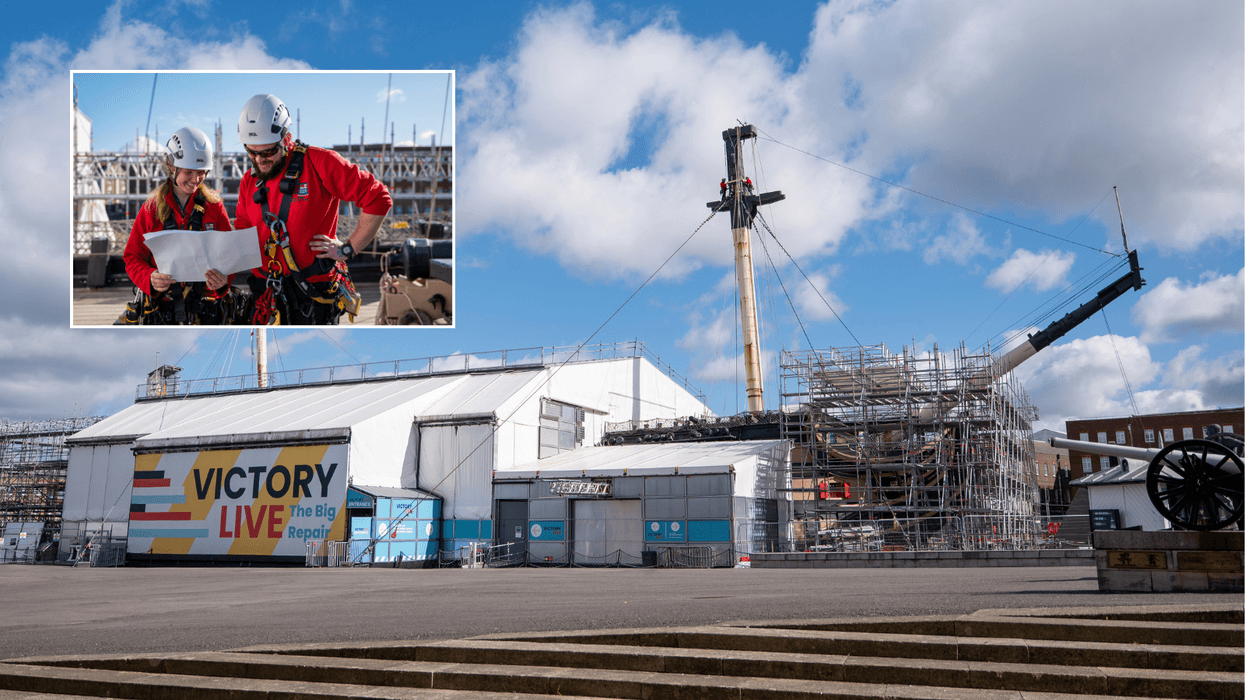 Lord Nelson's flagship HMS Victory to have masts removed as £42millon repair reaches major milestone