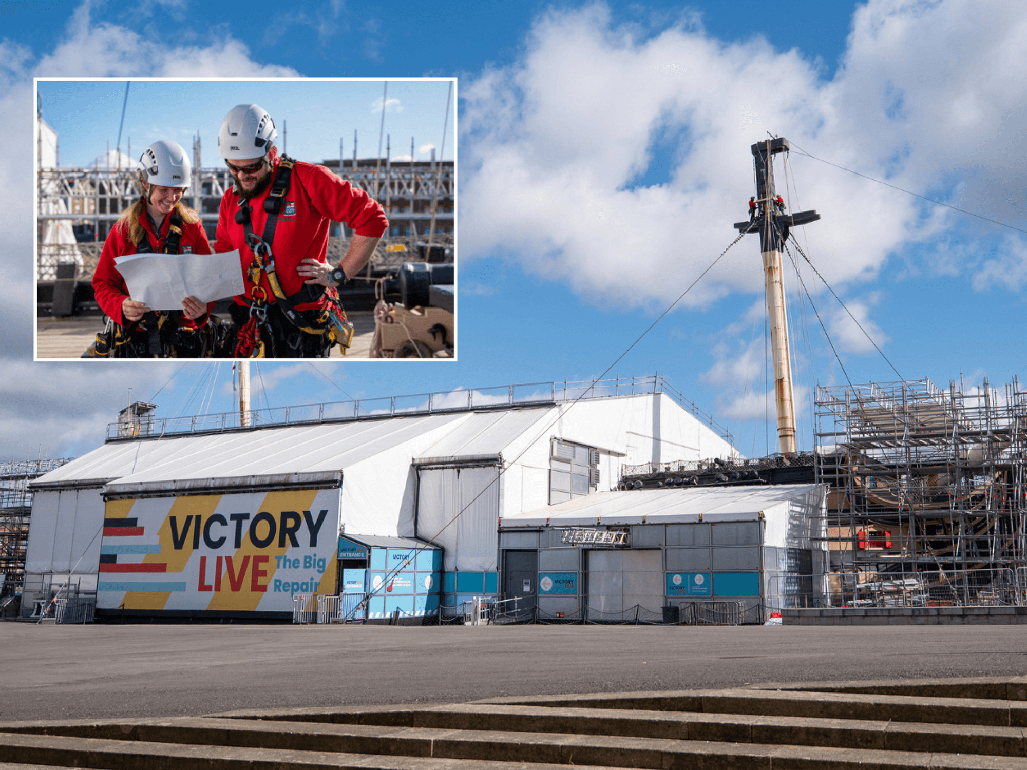 Lord Nelson's flagship HMS Victory to have masts removed as £42millon repair reaches major milestone