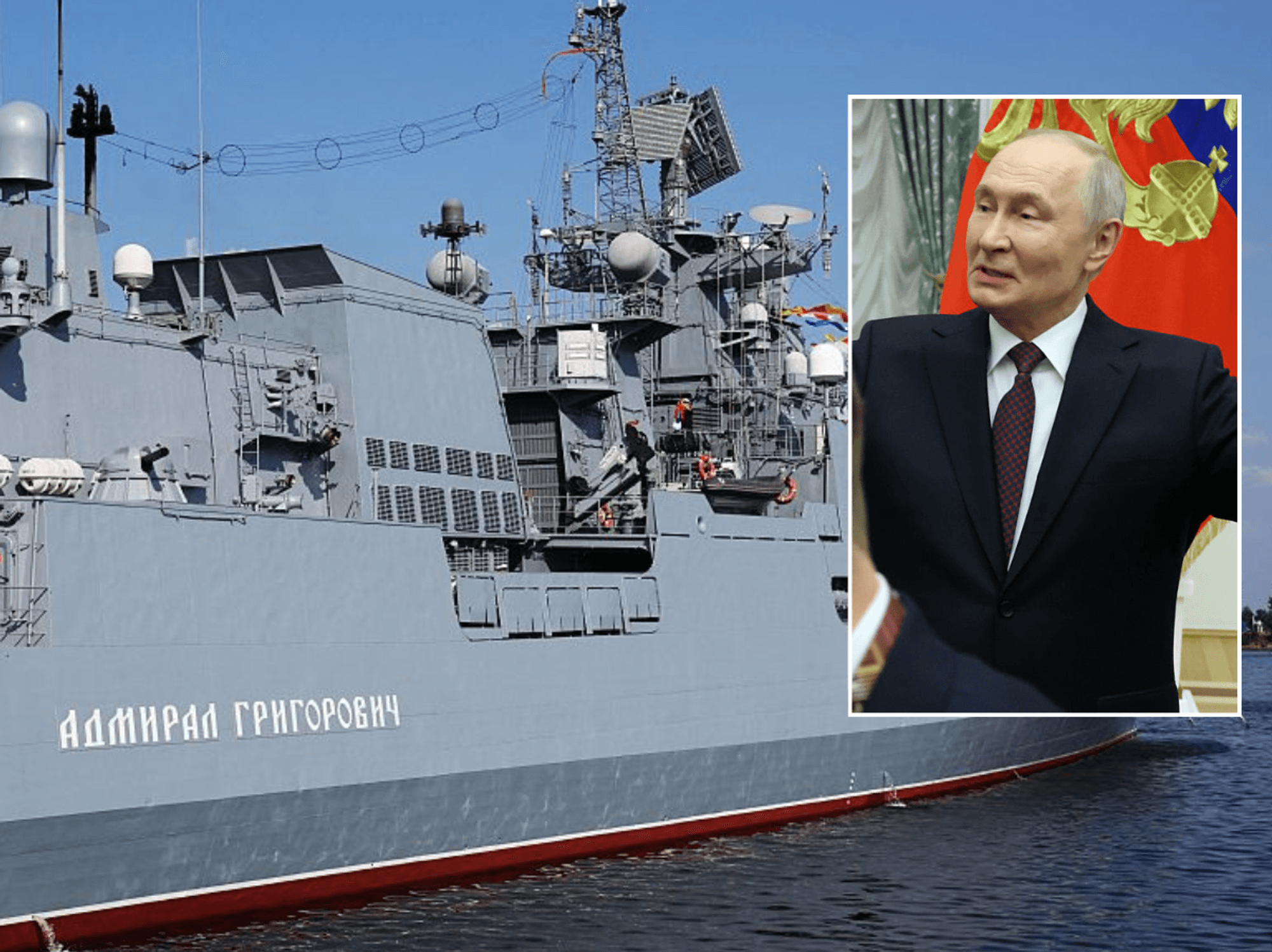Vladimir Putin sends warship 'full of weapons' through Channel in open defiance of Keir Starmer's...