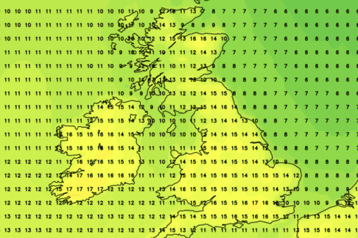 Temperatures will climb through the next fortnight with weekend highs of 23C expected