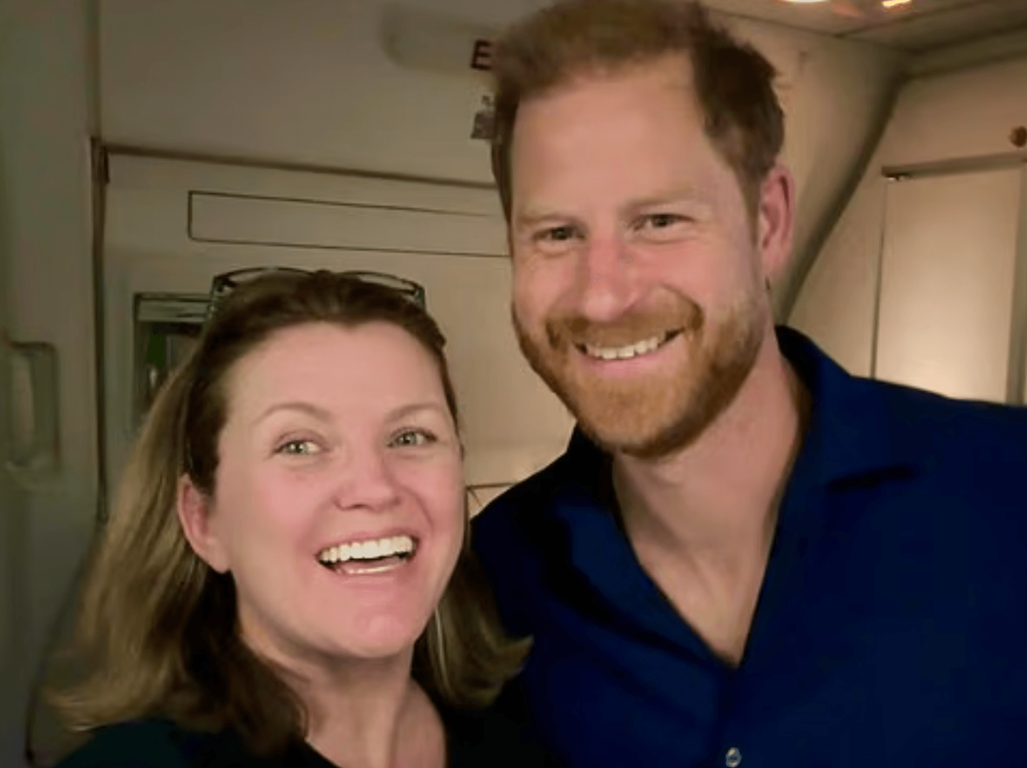 Prince Harry comforted grieving woman during first class flight back to the US
