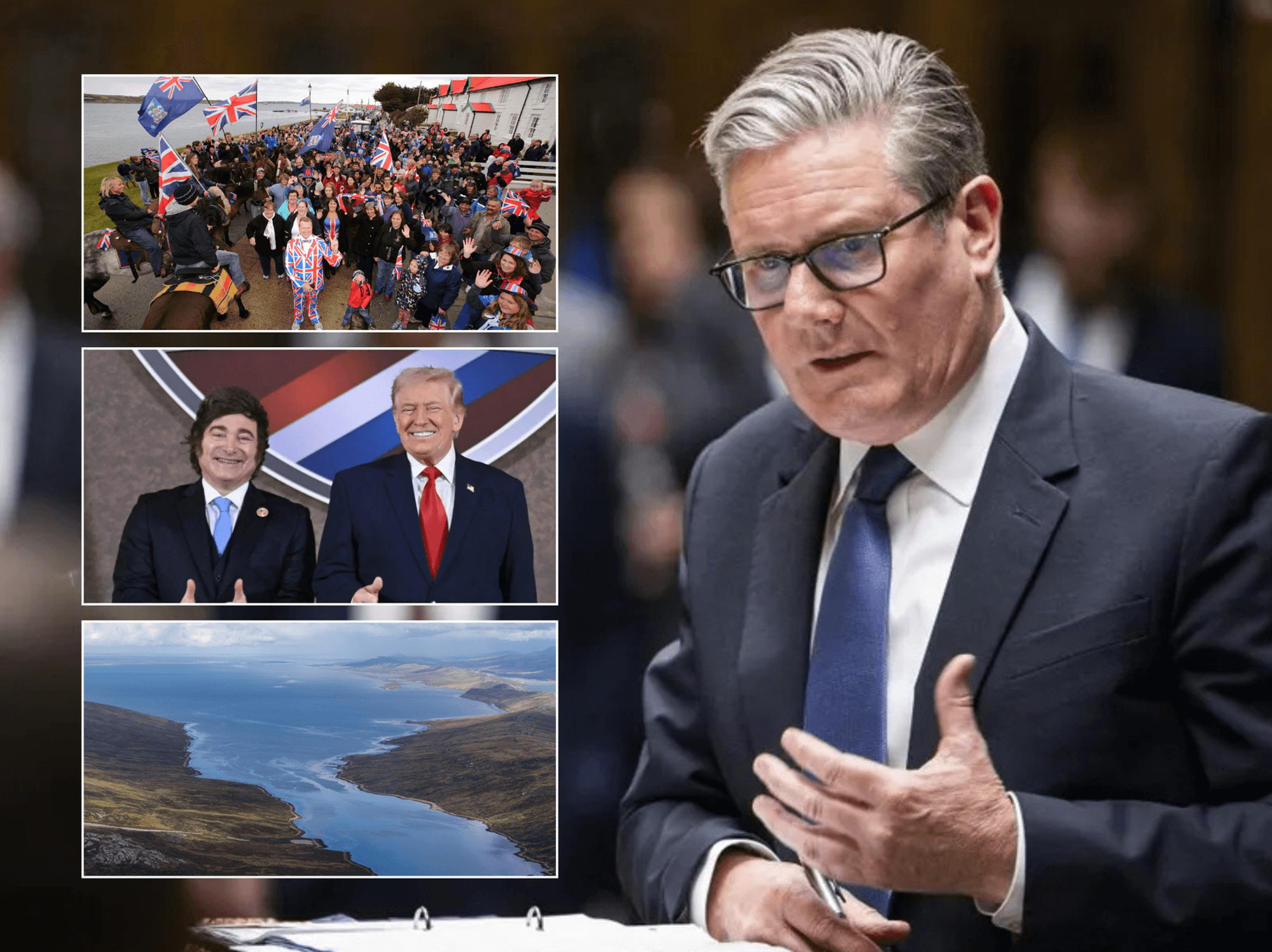 Keir Starmer declares Falkland Islands belong to Britain as he hits back at Donald Trump's threat...