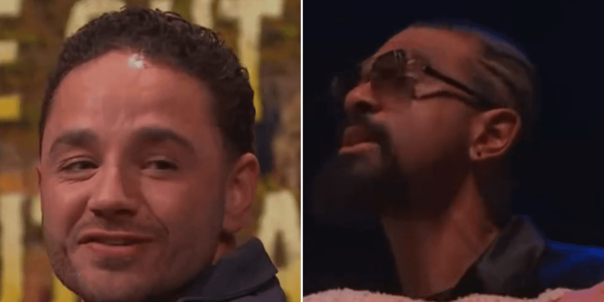 ITV I’m A Celeb viewers stunned as David Haye lashes out at Adam Thomas in live reunion clash ‘Do you deserve to win?’ ITV I’m A Celeb viewers stunned as David Haye lashes out at Adam Thomas in live reunion clash ‘Do you deserve to win?’