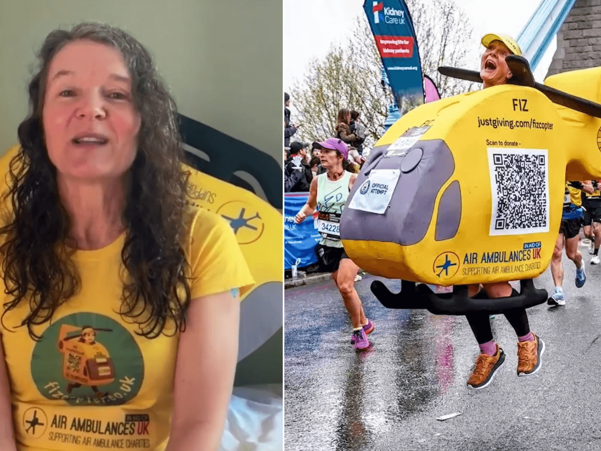 Mum aims to break quirky London marathon record to raise money for Air Ambulance Service