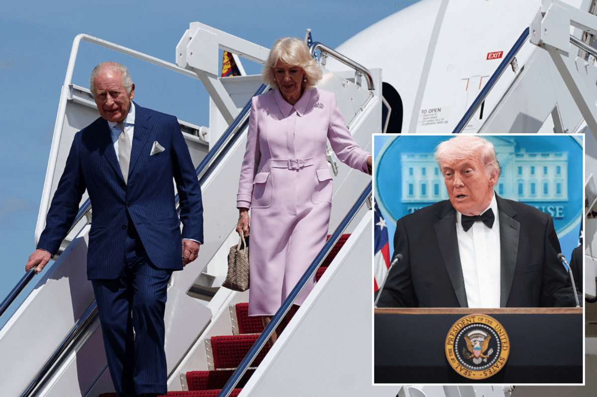 King Charles and Queen Camilla touch down in Washington DC as Donald Trump meeting looms