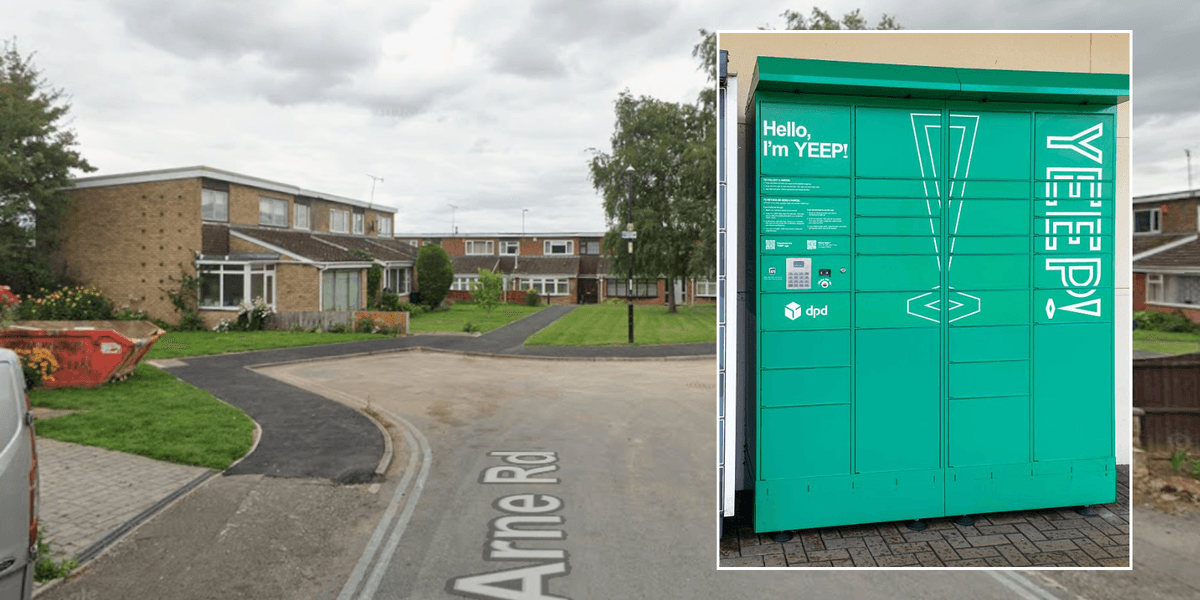 Locals ‘up in arms’ over 8ft-tall parcel locker ‘plonked’ outside their front doors Locals ‘up in arms’ over 8ft-tall parcel locker ‘plonked’ outside their front doors