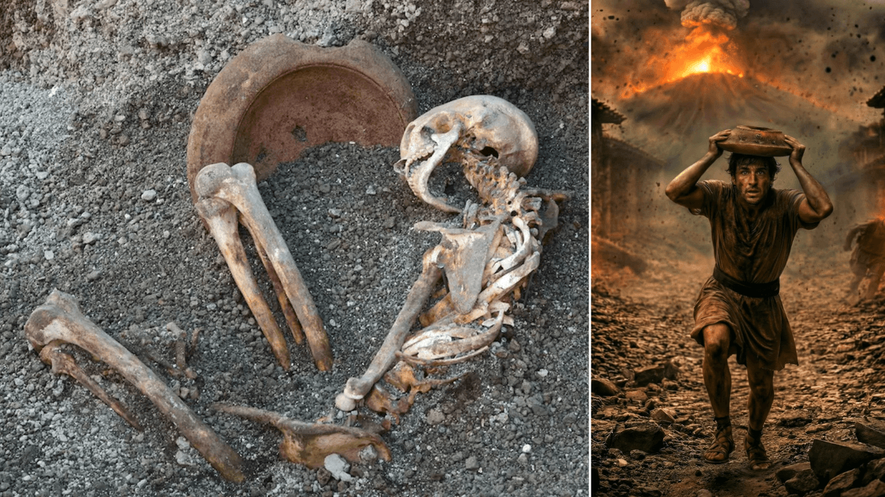 Archaeologists recreate heartbreaking final moments of young Roman desperately trying to flee Pompeii eruption
