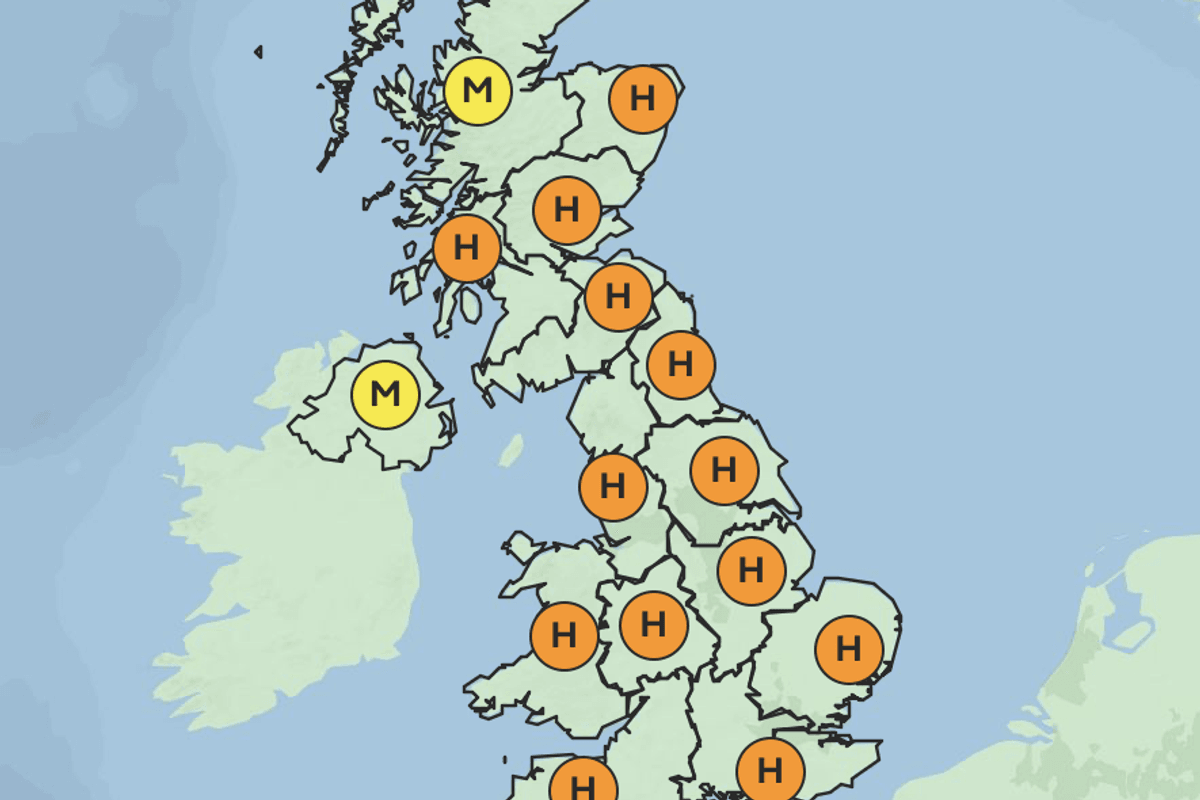 Bone-dry winds and ramping temperatures threaten hay fever misery, with Britain on high pollen alert