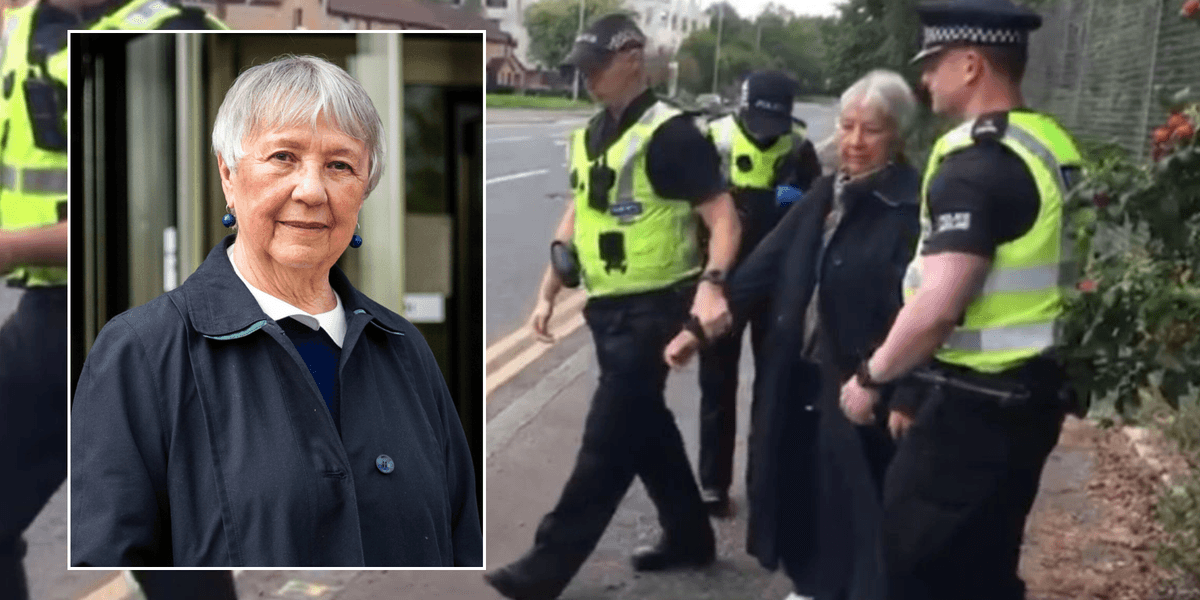 Scottish grandmother cleared for holding ‘here to talk’ placard outside abortion clinic Scottish grandmother cleared for holding ‘here to talk’ placard outside abortion clinic