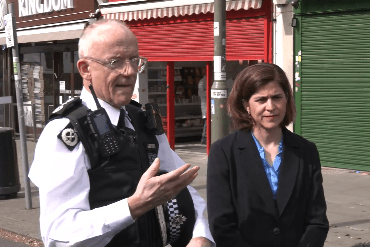 Watch the moment Sir Mark Rowley and Labour MP heckled during Golders Green press conference