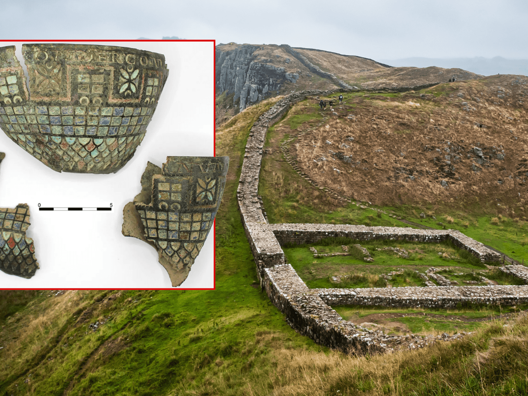Archaeologists baffled after Roman treasure from Hadrian's Wall is found over 1,000 miles away
