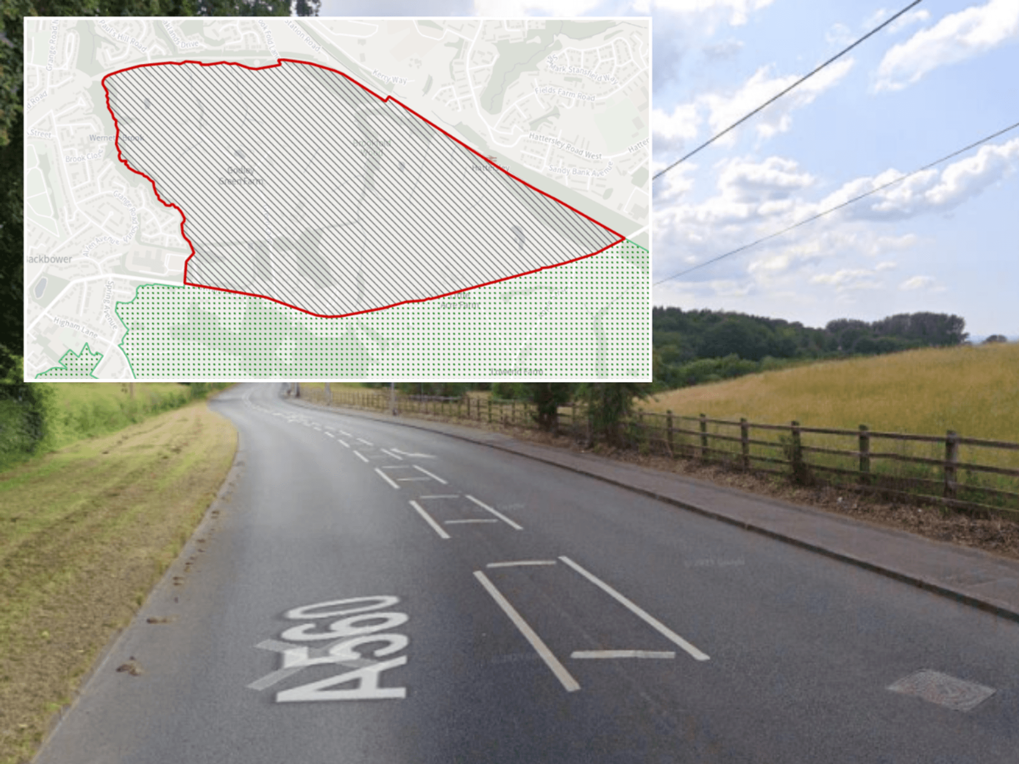 Farmer refuses to leave £1.1m bungalow despite council's plan to blanket green belt with 2,150-ho...