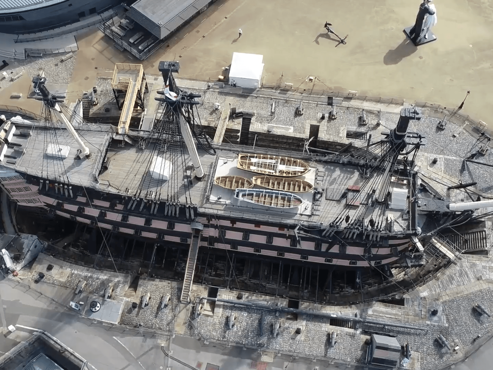 HMS Victory's masts removed for major conservation work: 'The Big repair!'