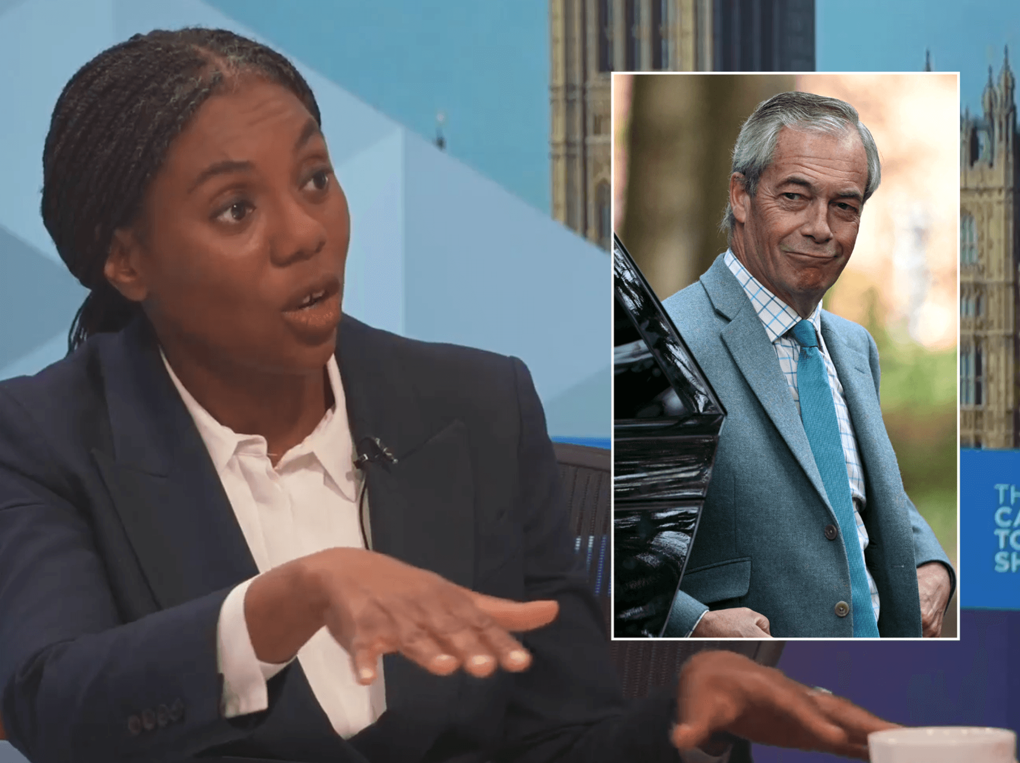 Kemi Badenoch declares Tories are ‘the only alternative’ to Labour as she slams ‘unserious’ Nigel Farage