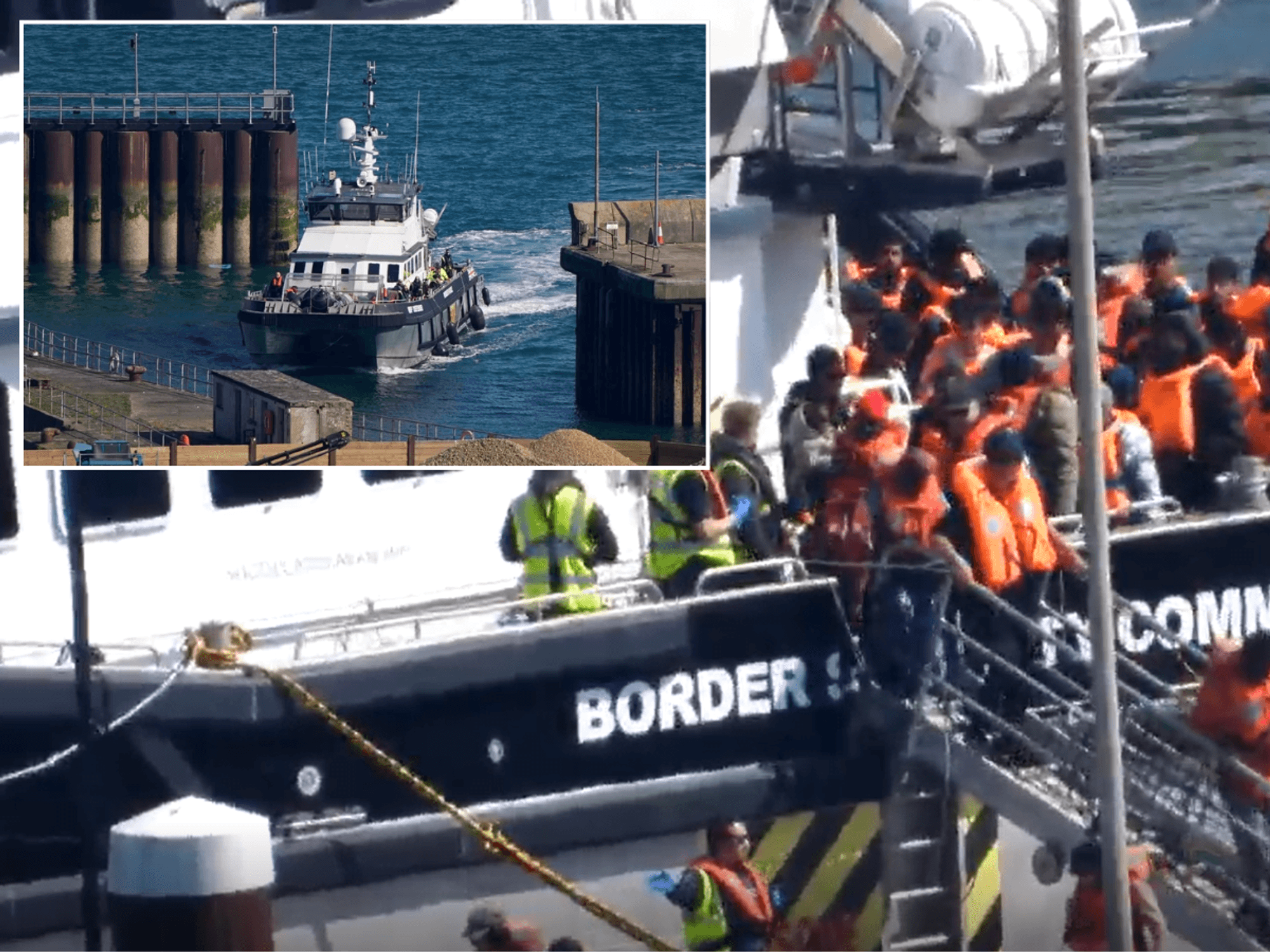 More than 400 small boat migrants cross English Channel today just hours after two died