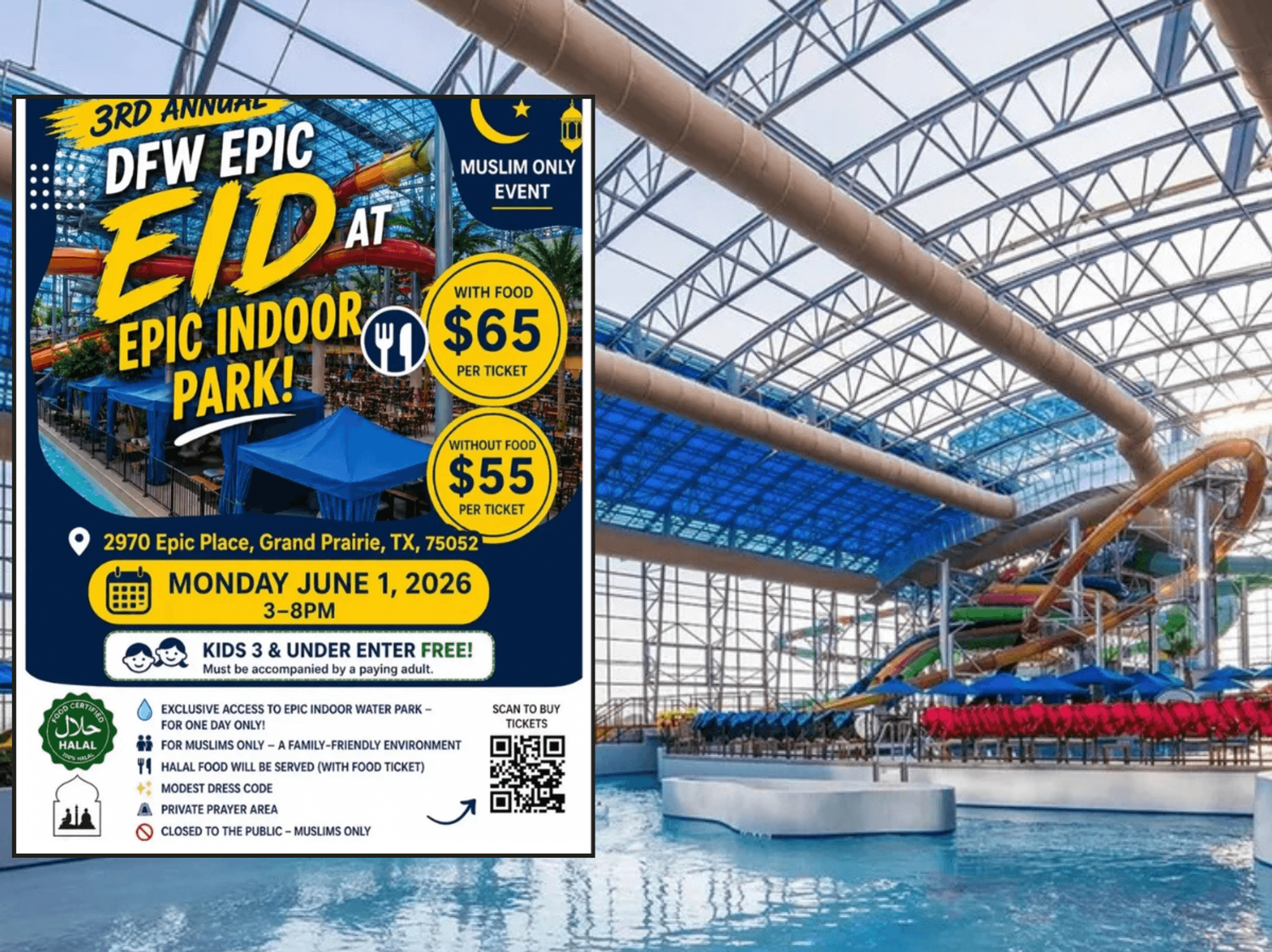 Fury erupts after taxpayer-funded US waterpark unveils plans to host 'Muslim only' event