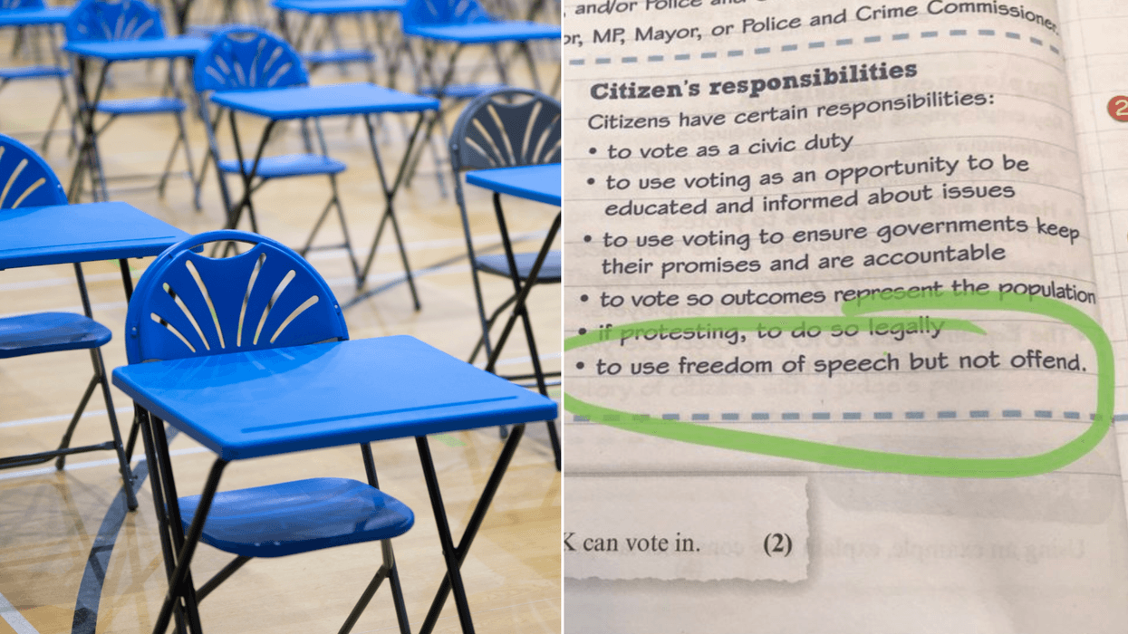 'Incredibly authoritarian!' Outrage as GCSE textbook teaches pupils to 'use freedom of speech but not to offend'