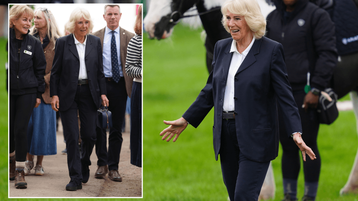 Queen Camilla breaks tradition as she swaps dresses for trousers at Badminton Horse Trials