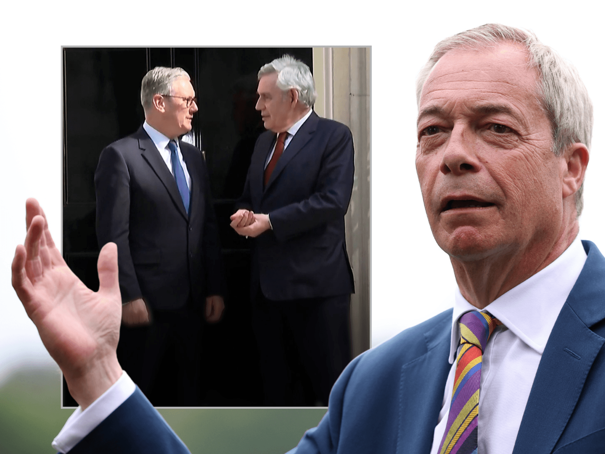 Nigel Farage slams 'doomed' Keir Starmer after PM brings Gordon Brown into inner circle
