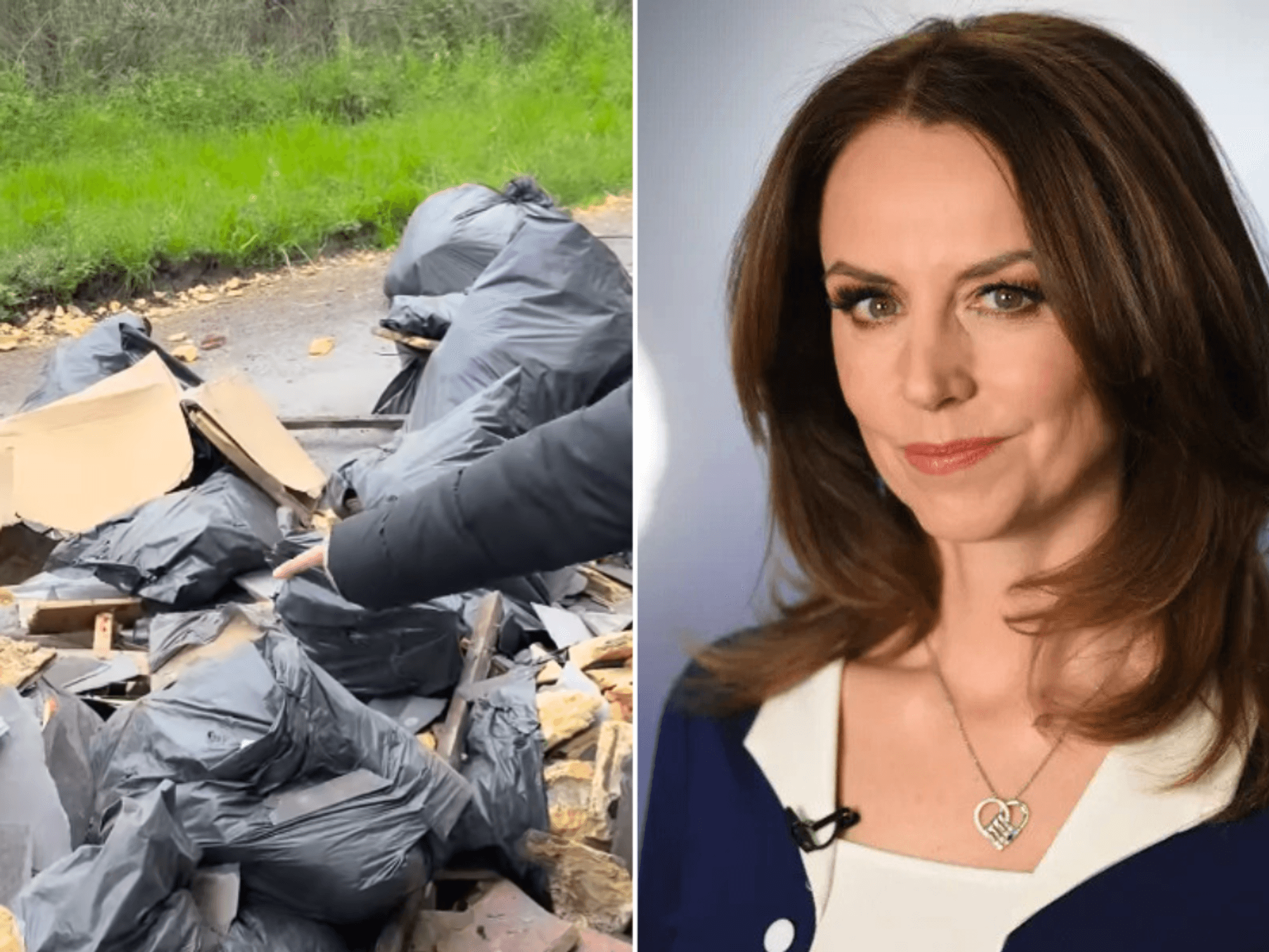 Bev Turner rages at 'Broken Britain' as Kirsty Gallacher exposes 'worst case' of fly-tipping near home