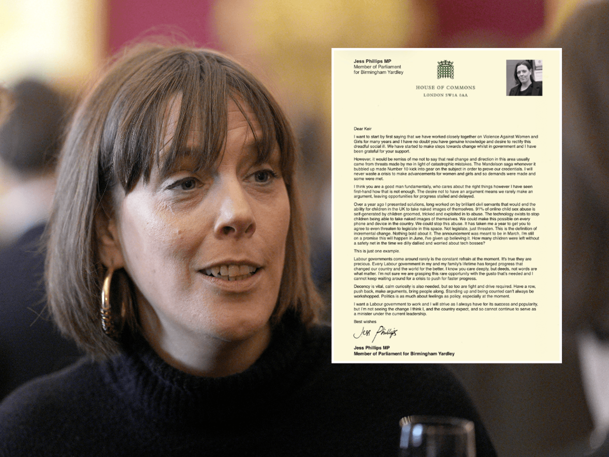 Jess Phillips RESIGNS from Keir Starmer's Government as pressure ramps up on PM to go: 'Deeds not...
