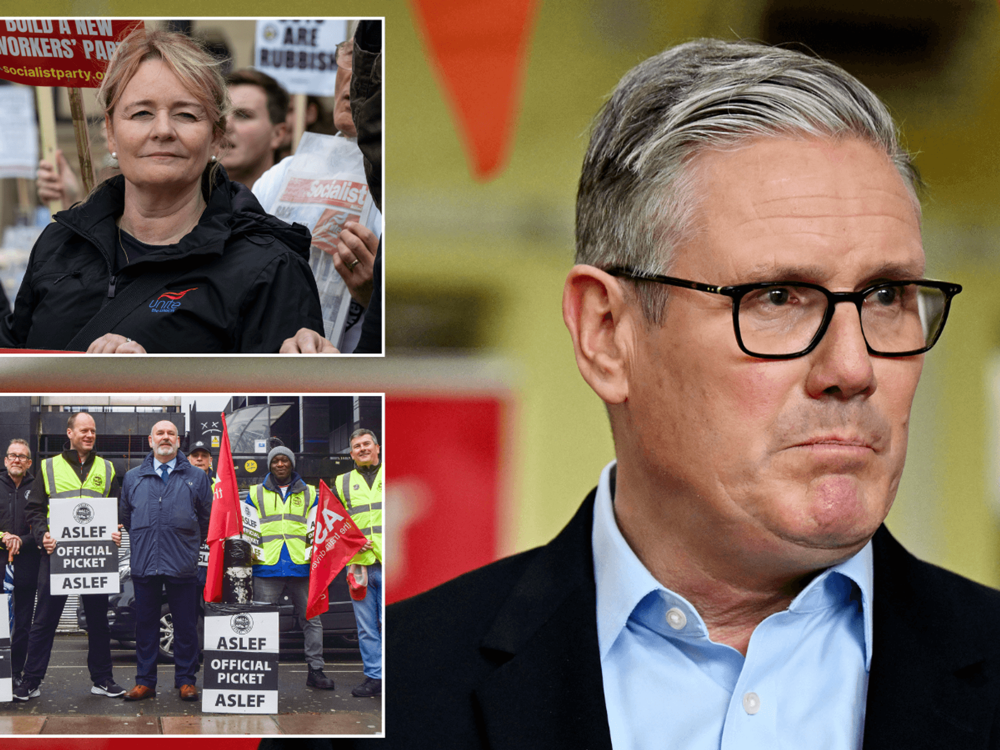 Keir Starmer's crunch meeting with trade union chiefs cancelled as PM battles to stay on