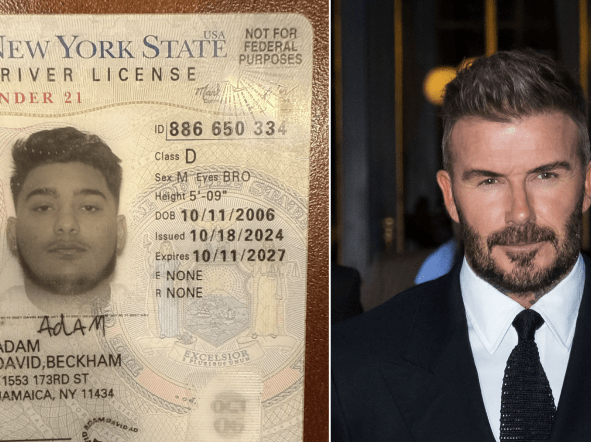 Romanian thief named 'David Beckham' arrested in New York after £8k gem heist