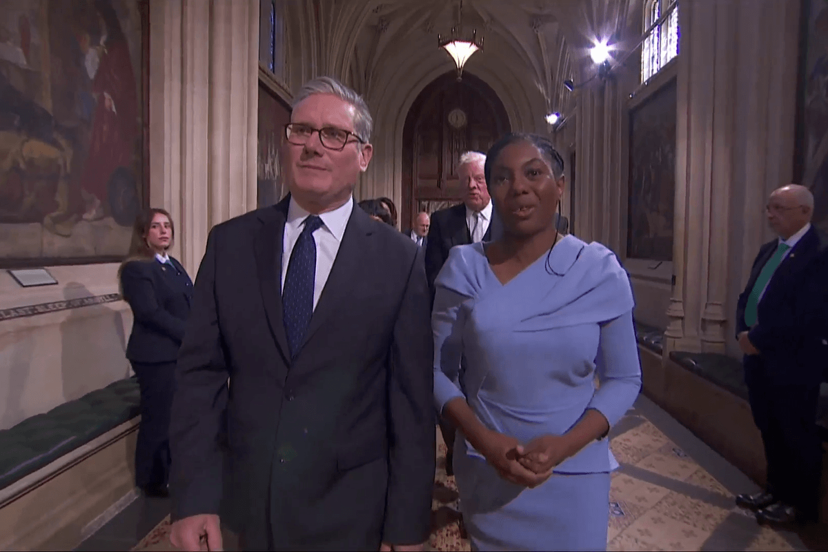 WATCH: Keir Starmer makes awkward small talk with Kemi Badenoch amid leadership crisis