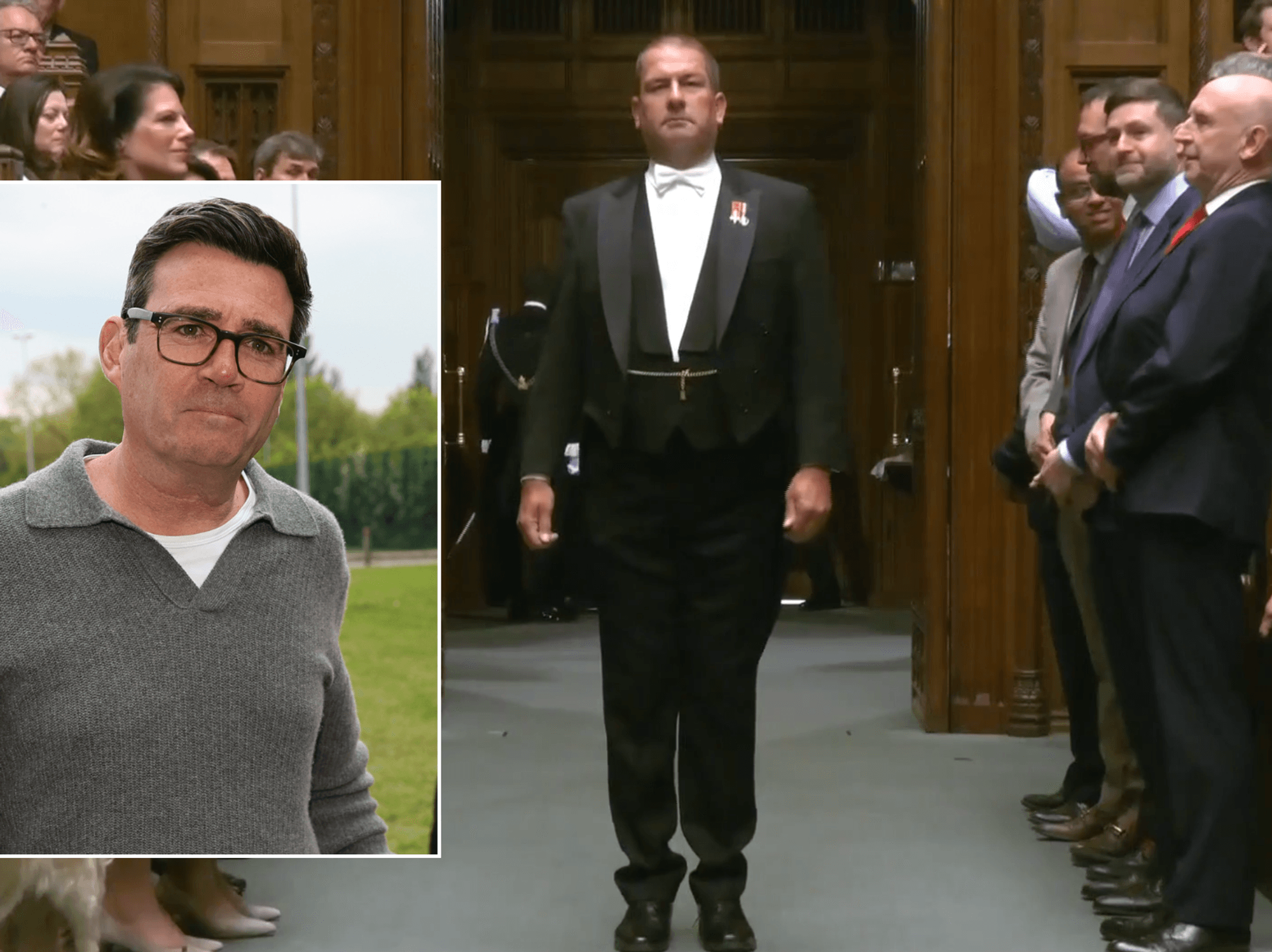 Watch the moment Labour MPs left in awkward silence as Andy Burnham joke shouted during King’s Sp...