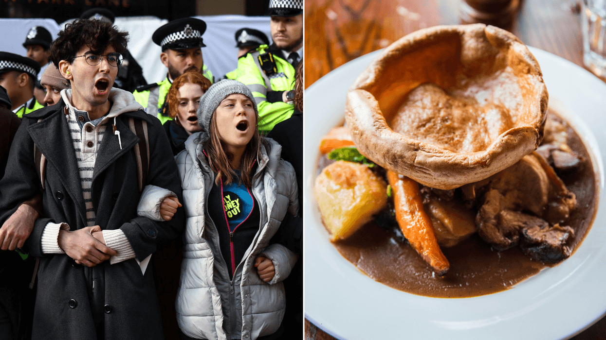 Eco-activists demand Britons think twice about traditional roast dinners