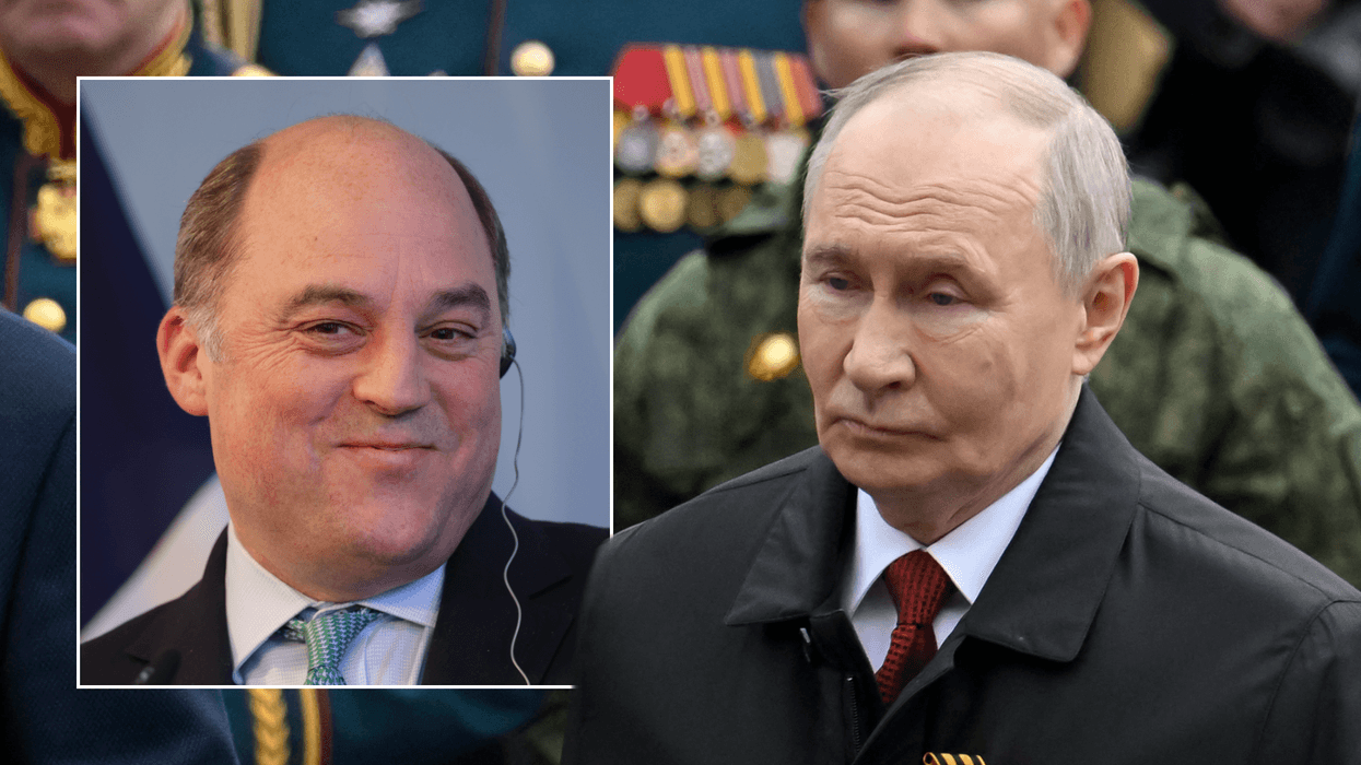 Desperate Vladimir Putin demands former UK Defence Secretary is arrested for 'justifying terrorism'