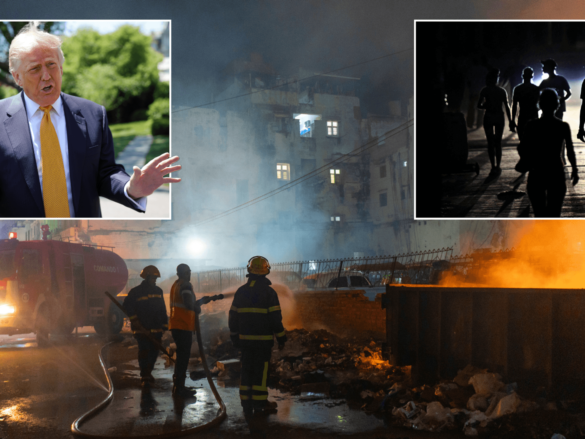 Cuba descends into violence and riots as country runs out of fuel - after rejecting $100million in US aid