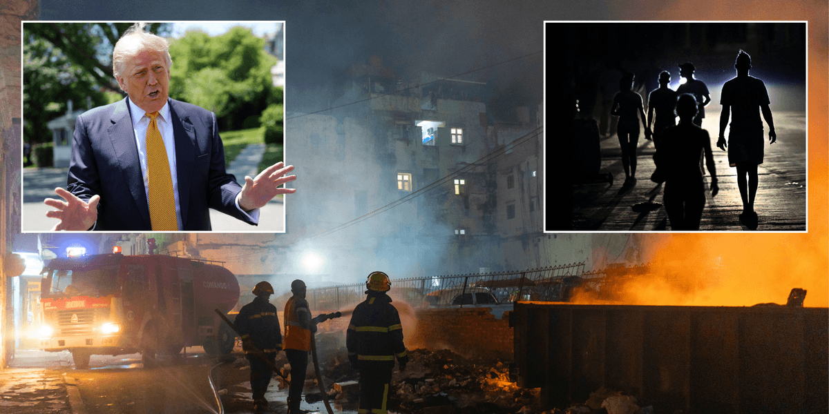 Cuba descends into violence and riots as country runs out of fuel - after rejecting $100million in US aid thumbnail