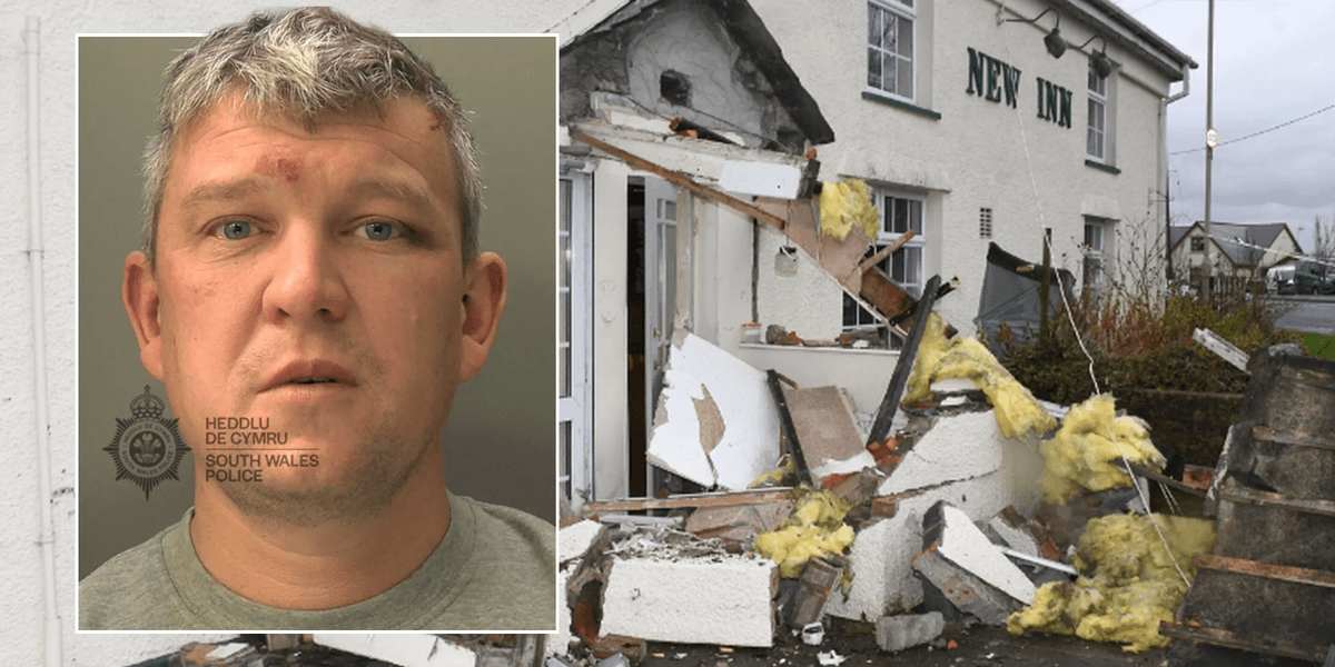 South Wales pubgoer destroyed pub with bulldozer because he thought his wife was having affair with landlord South Wales pubgoer destroyed pub with bulldozer because he thought his wife was having affair with landlord