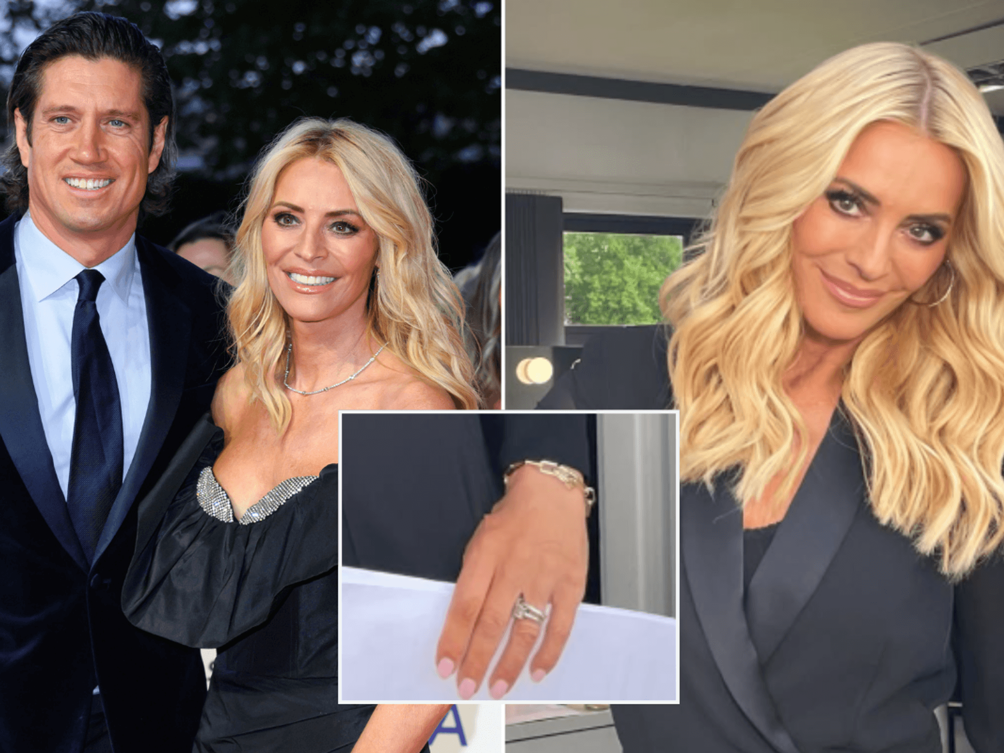 Tess Daly breaks silence after Vernon Kay split while still wearing engagement ring as Claudia Wi...
