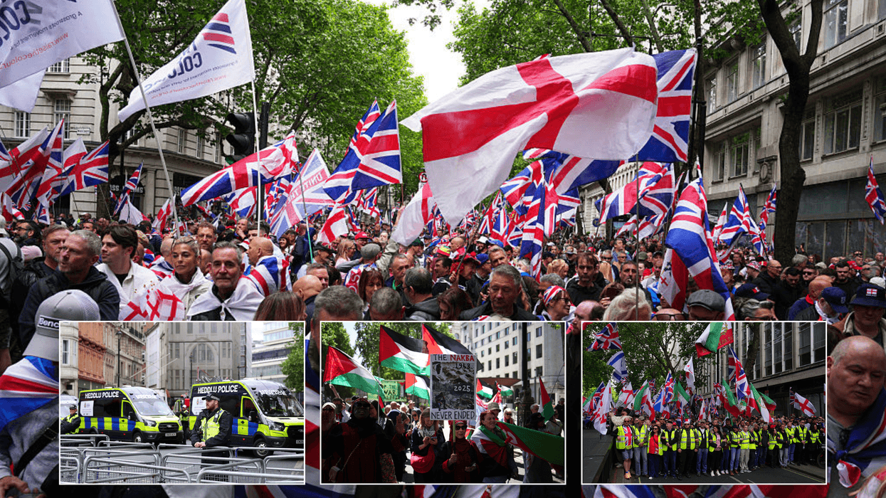 Unite the Kingdom and pro-Palestine protesters descend on London as police launch 'unprecedented' response