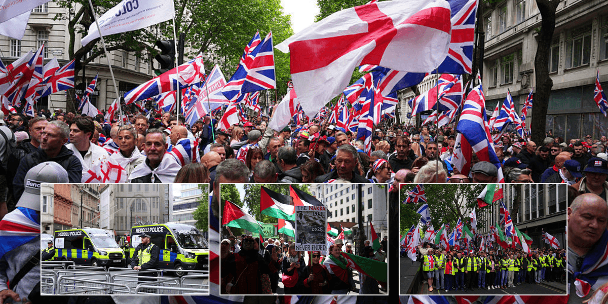 Unite the Kingdom and pro-Palestine protesters descend on London as police launch ‘unprecedented’ response Unite the Kingdom and pro-Palestine protesters descend on London as police launch ‘unprecedented’ response