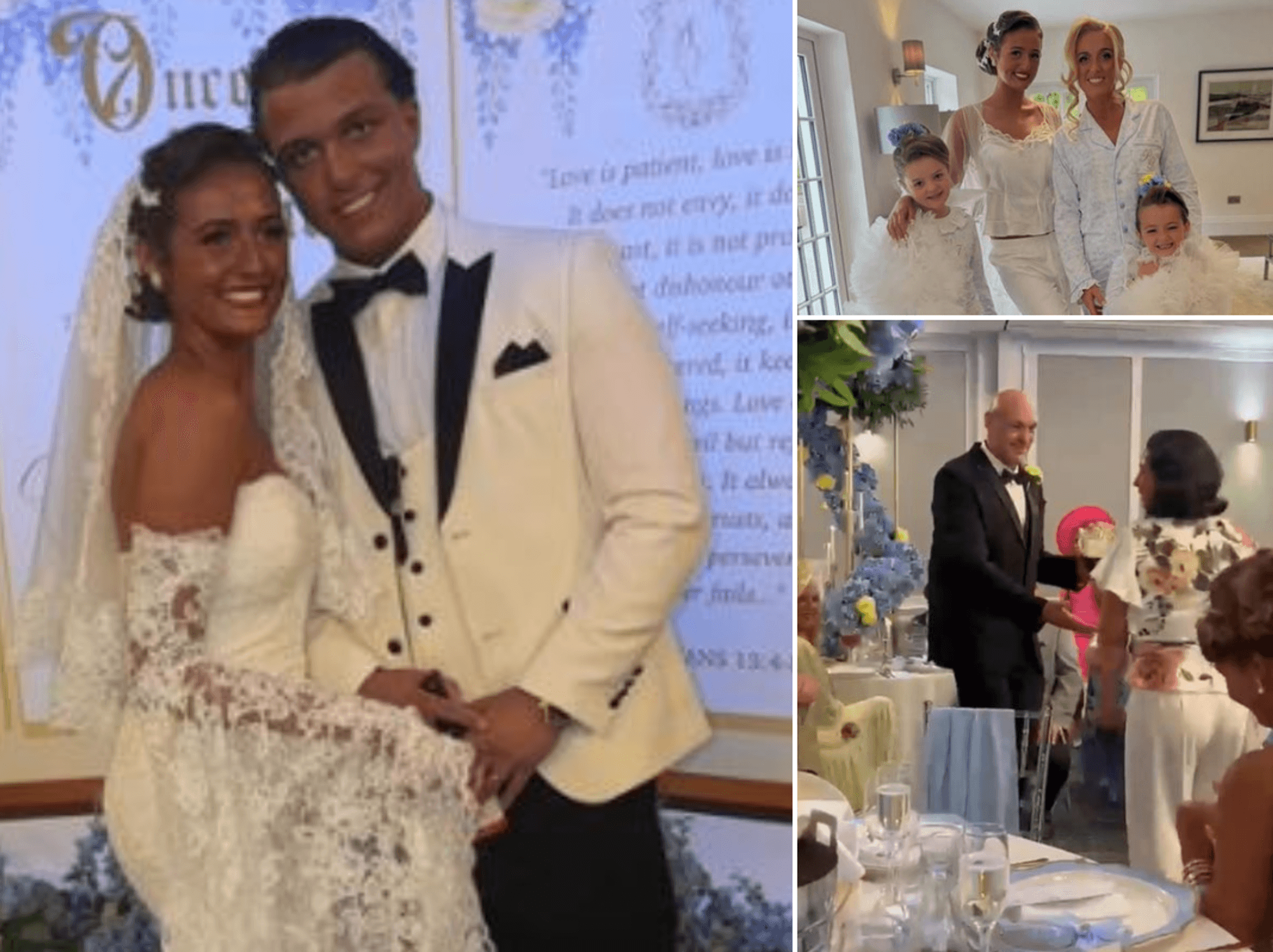 Inside Venezuela Fury's, 16, lavish wedding day as Molly-Mae Hague and dad Tyson celebrate alongs...