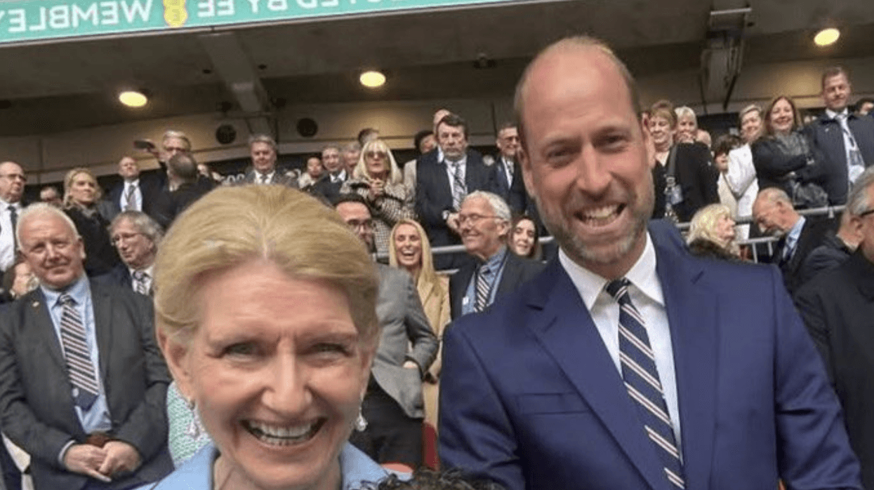 Manchester City star shares cheeky selfie with Prince of Wales at Wembley