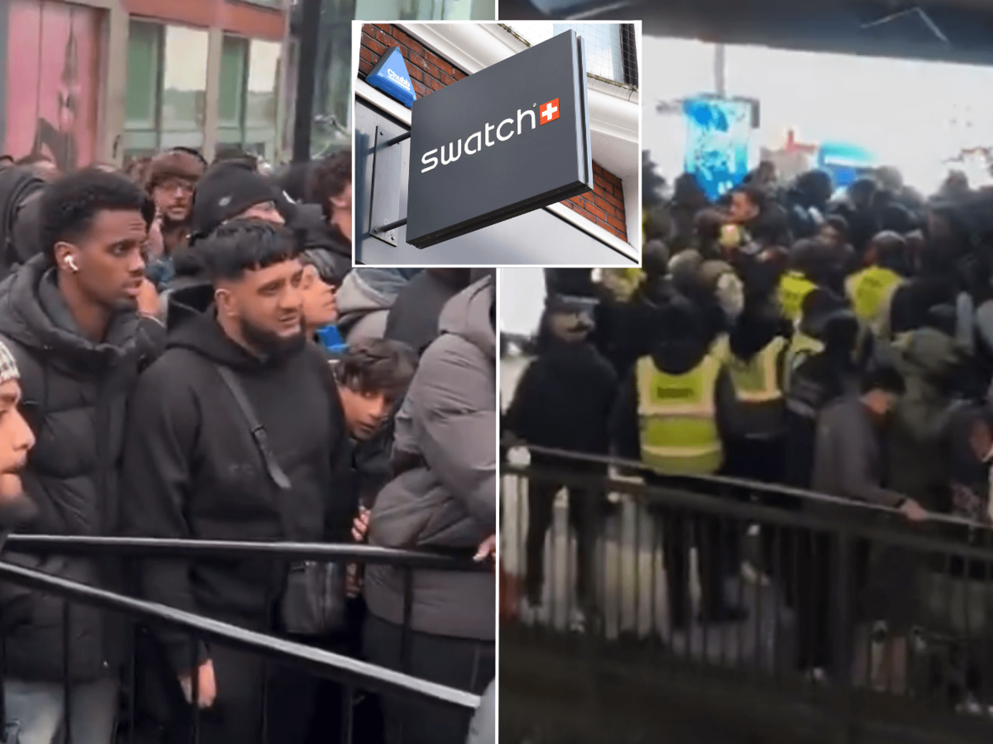 Swatch forced to shut stores across Britain over ‘safety concerns’ after ‘mob-like’ groups rush shops