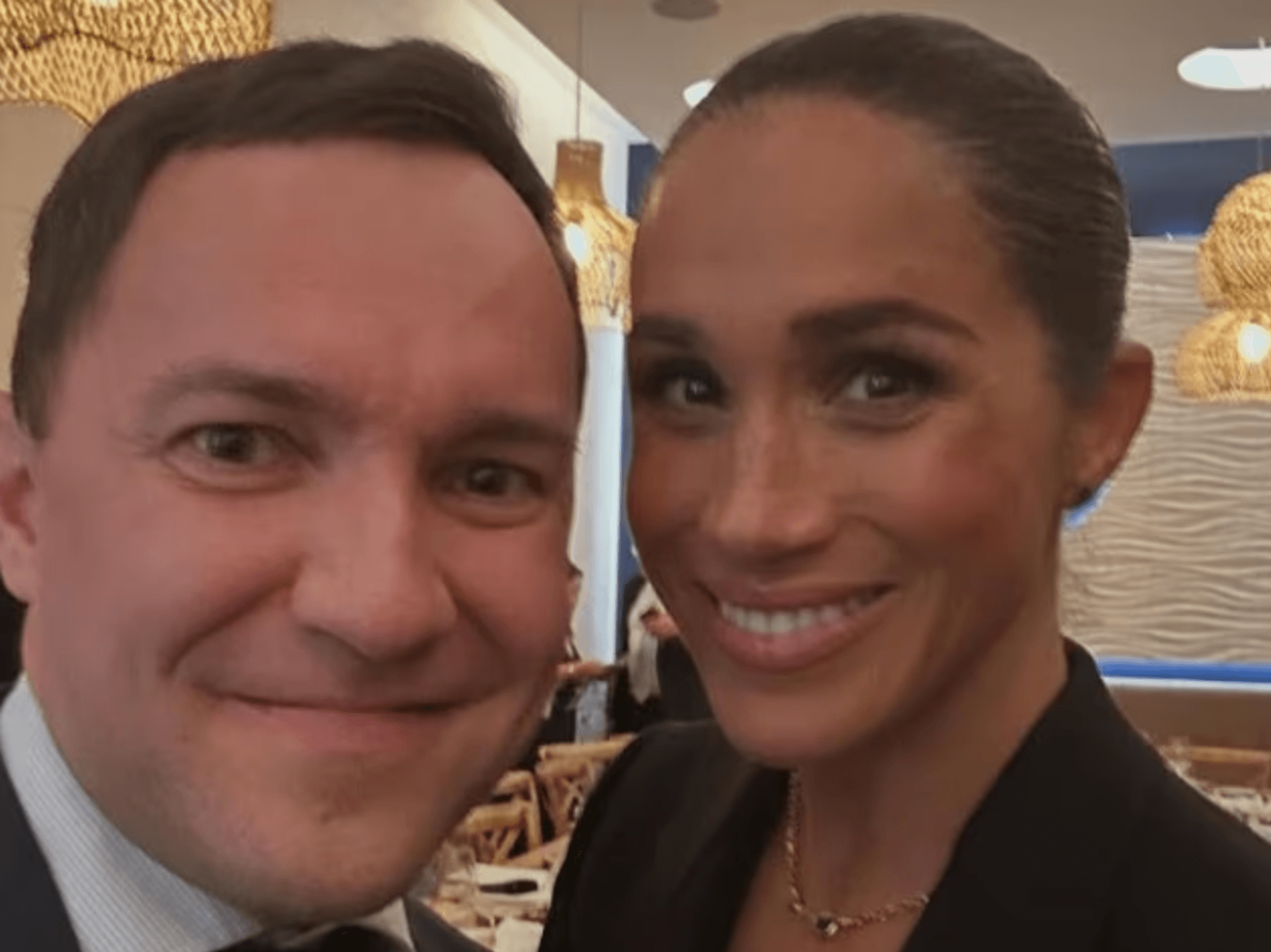 Meghan distances herself from politician after suffering backlash for taking selfie with him after dinner