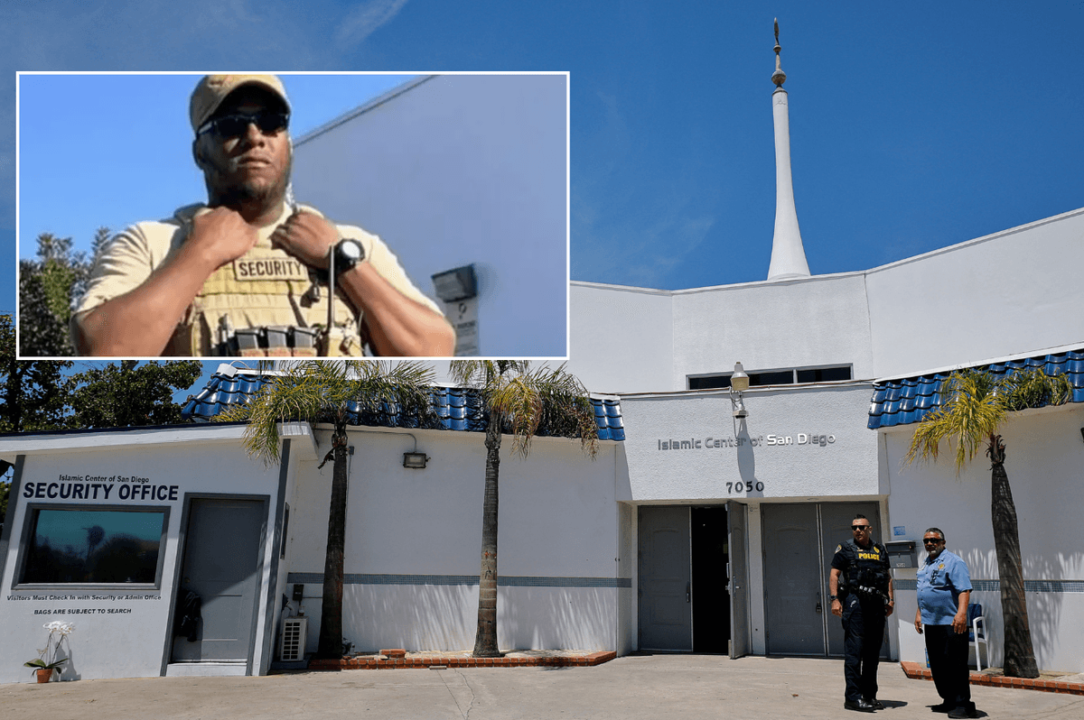 Security guard at heart of San Diego mosque shooting hailed a hero after engaging gunmen in battle