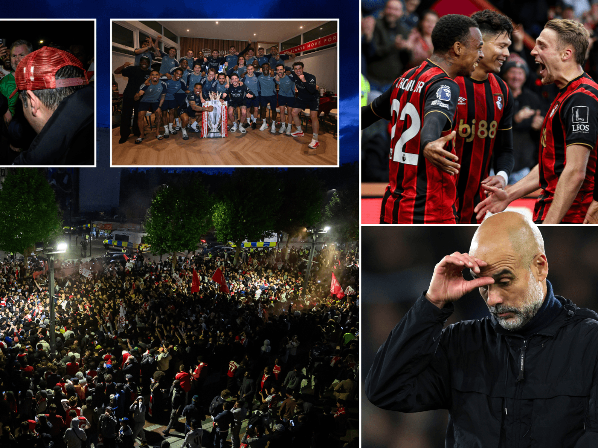 Arsenal win Premier League title for first time in 22 years after Man City draw