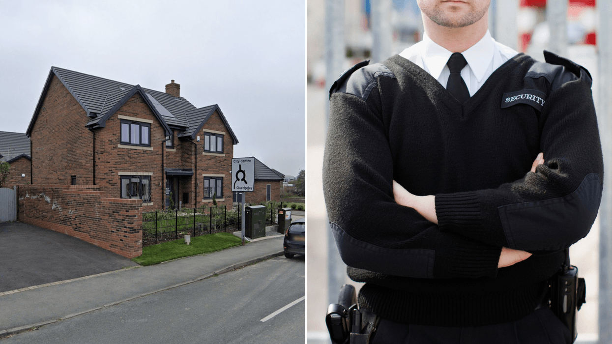Briton hires round-the-clock security guards to protect wall at centre of bitter planning row