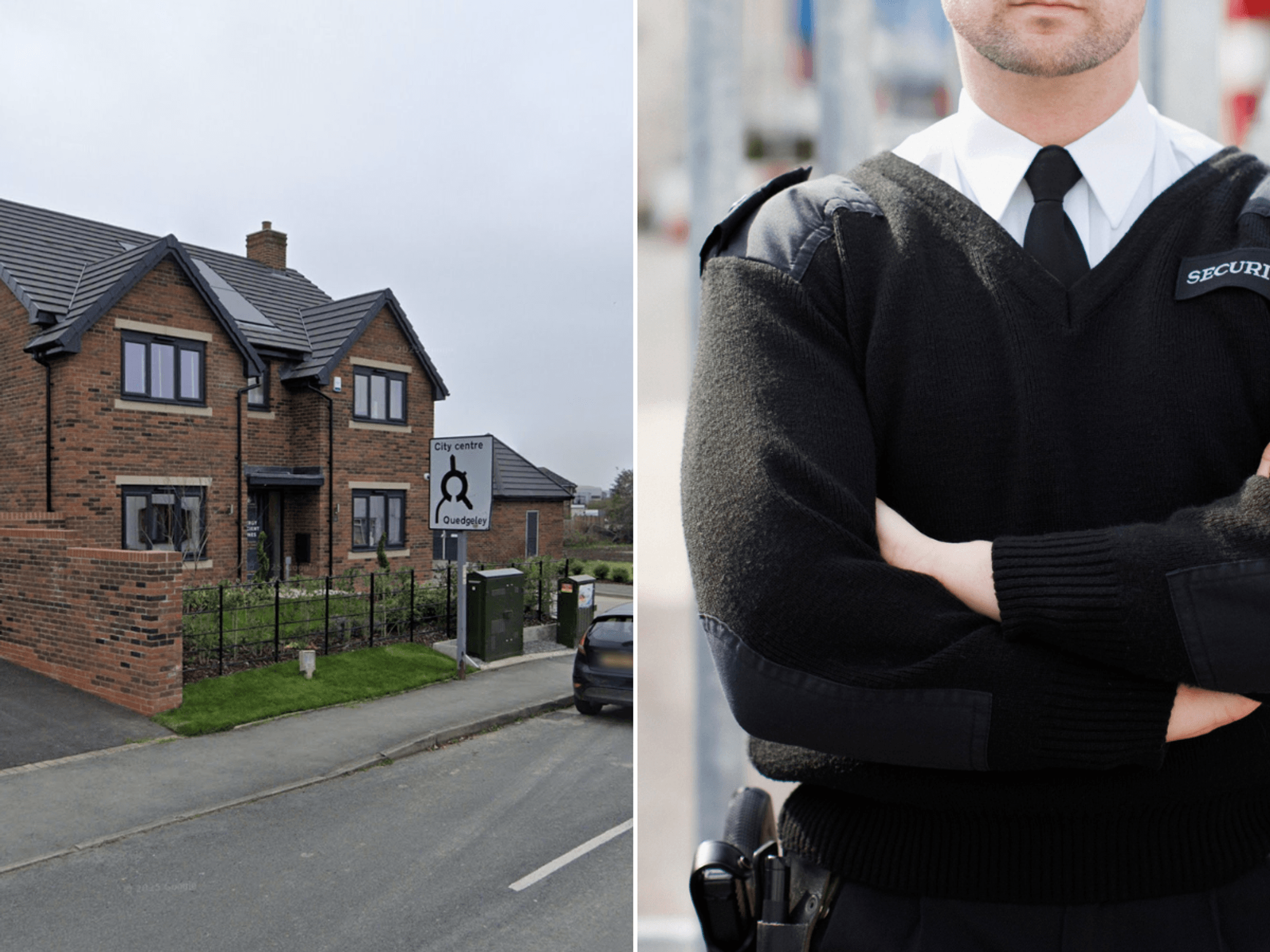 Briton hires round-the-clock security guards to protect wall at centre of bitter planning row