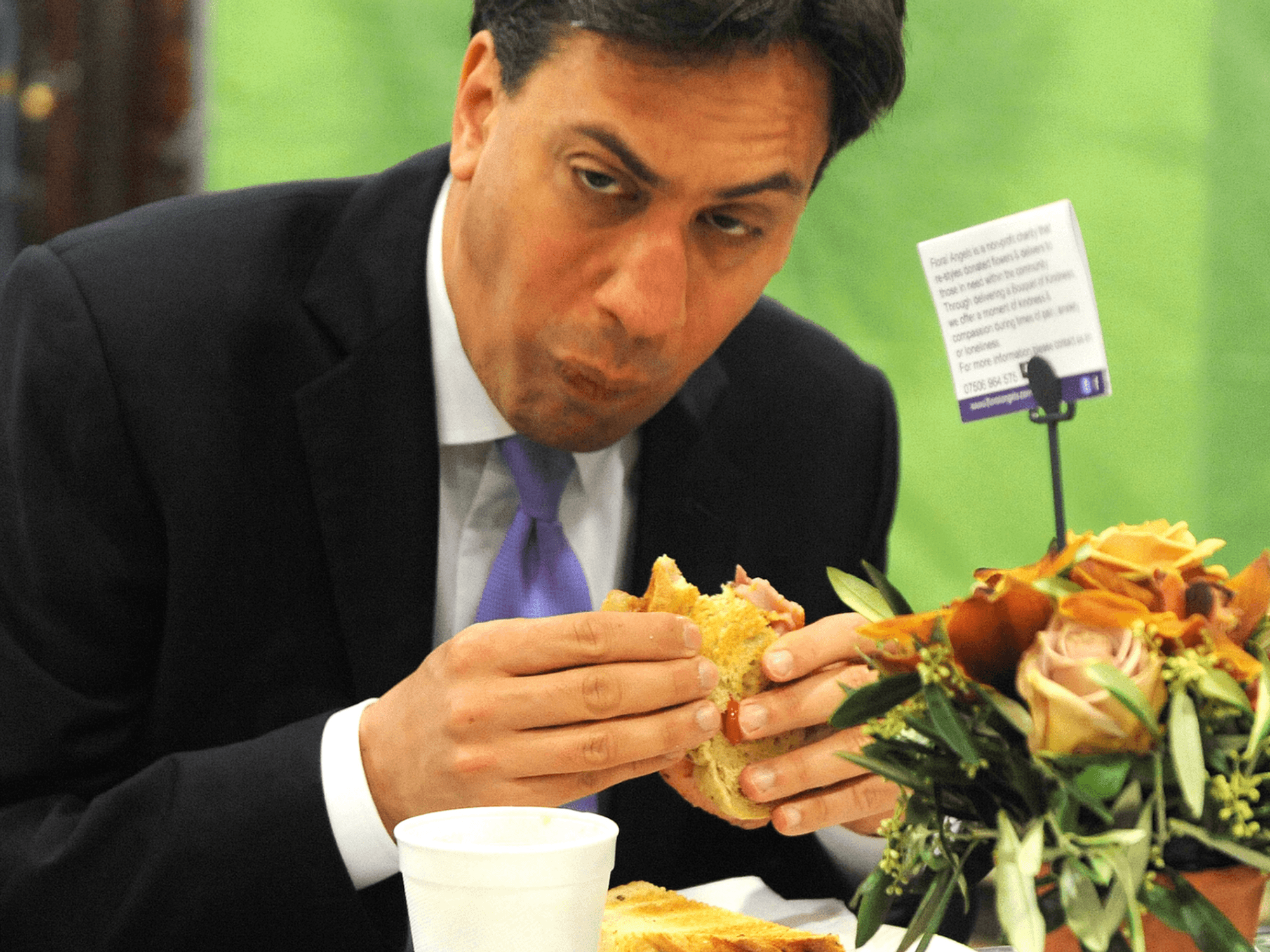 Twelve years ago today, my dad sold Ed Miliband a bacon sandwich. This is what you didn't see