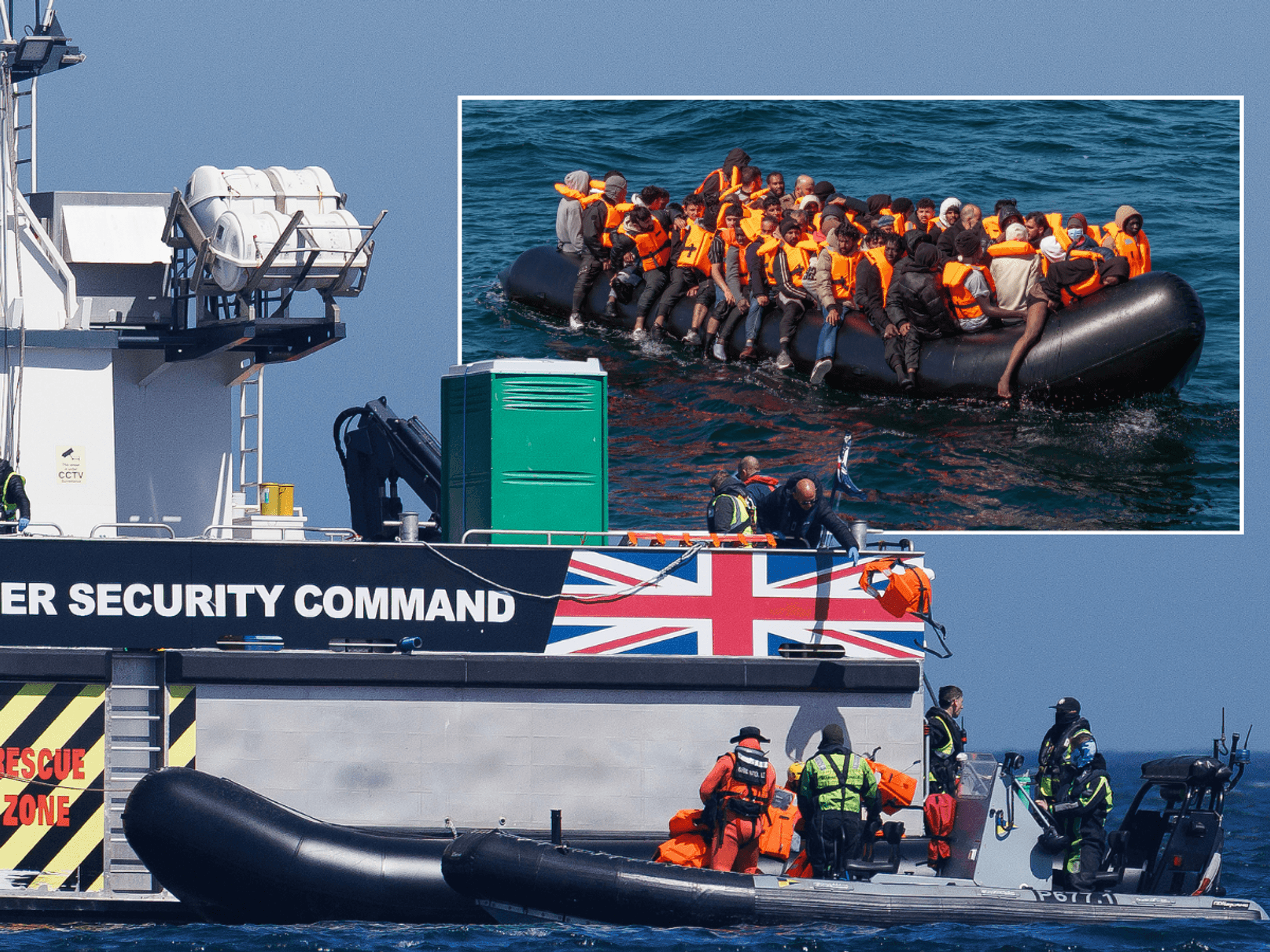 Hundreds of illegal migrants set sail for Britain as UK braces for record May heat