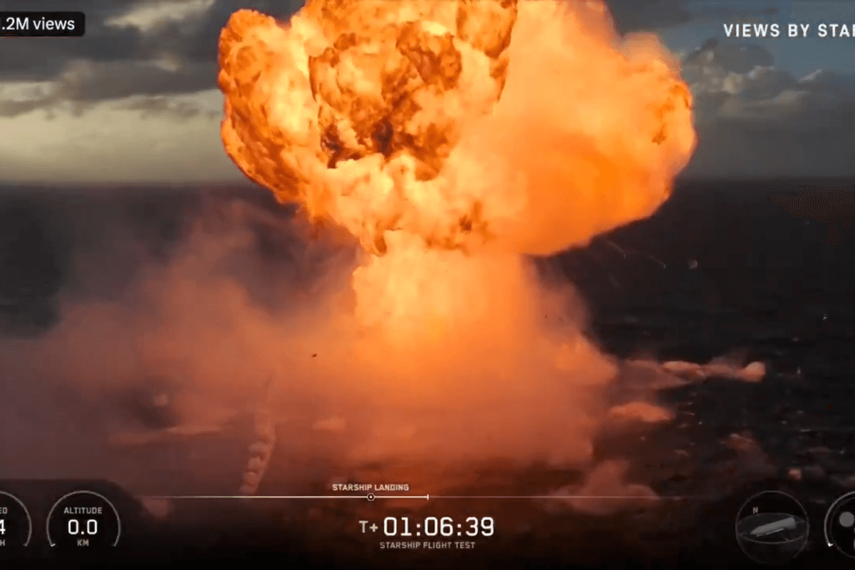 Watch the moment Elon Musk’s SpaceX rocket explodes after dramatic splashdown