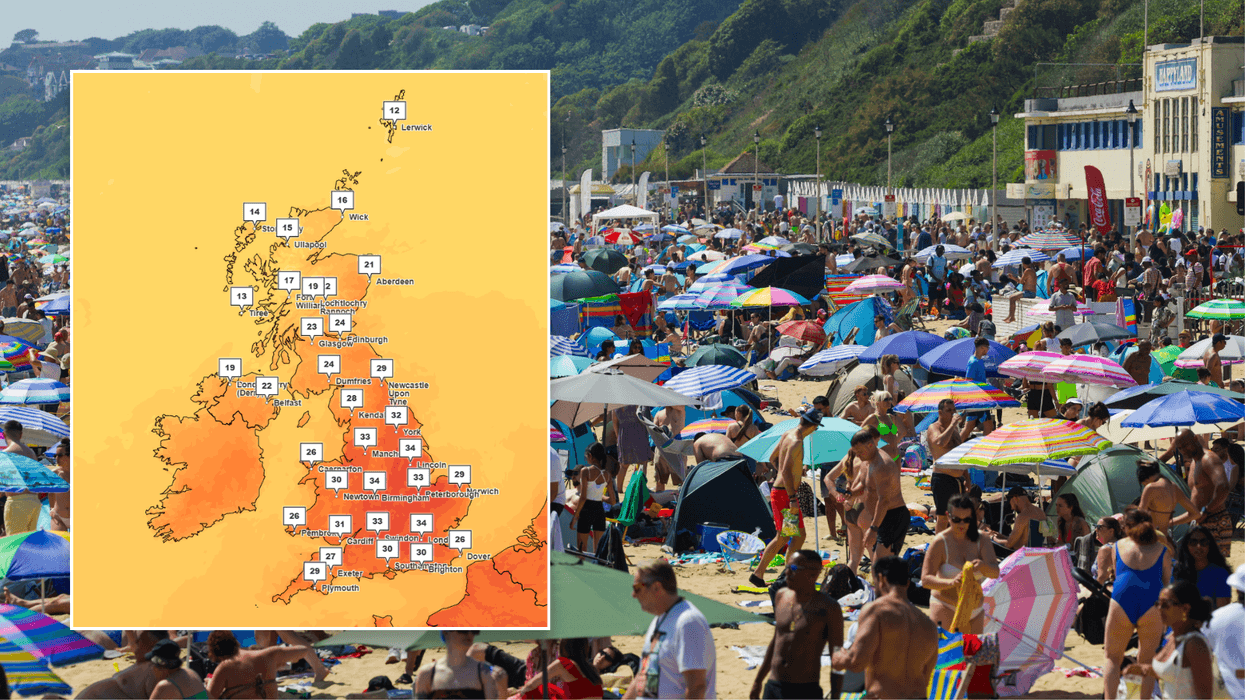 Britain set to enjoy 'historic' heat on 35C Bank Holiday Monday - before thunderstorms sweep in