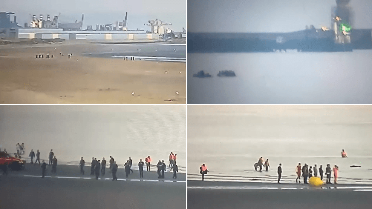 ANOTHER boatload of illegal migrants cross Channel with more seen preparing to launch from France